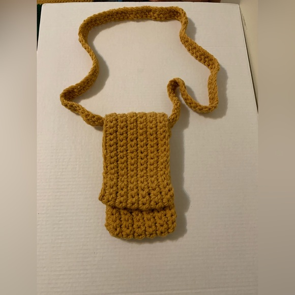 Phone Crossbody Bag Handmade Crochet - Picture 9 of 16